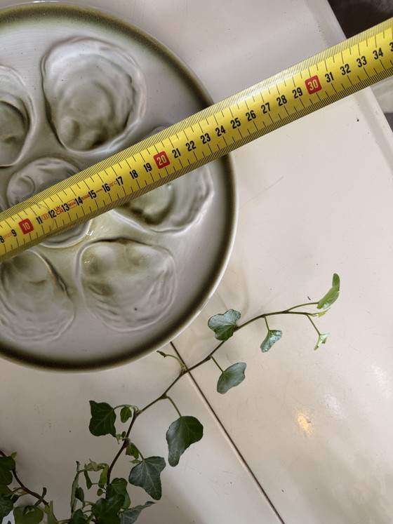 Piatto di ostriche vintage Faïence de Saint Amand – Stoviglie, Ceramic (photo 5 of 5)