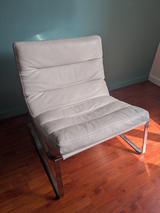 Image 1 of Weiße Ledersessel Natuzzi