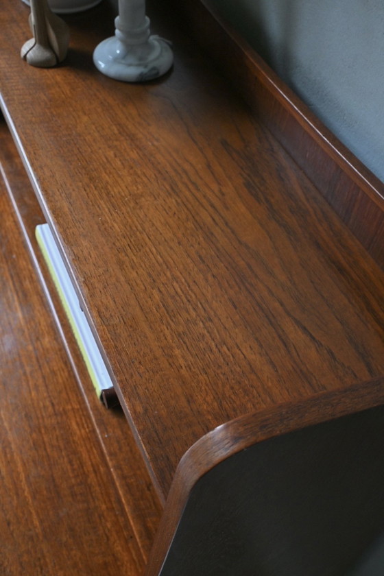 Image 1 of Scrivania/toletta di design danese con specchio nascosto