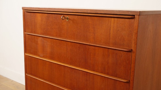 Vintage Deense Ladekast | Teak | 6 Lades | 106 Cm – Ladekasten, Wood (photo 5 of 9)