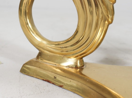 Image 1 of Hollywood Regency Peacock Coffee Table, Skulpturaler Beistelltisch, 1960er Jahre