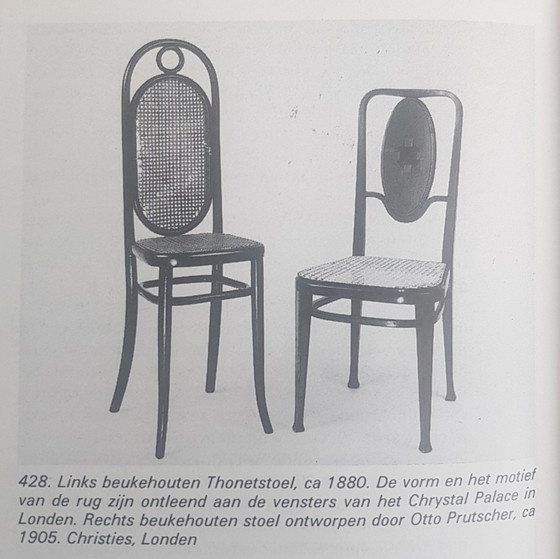Image 1 of 4 Thonet stoelen model Long John uit 1978