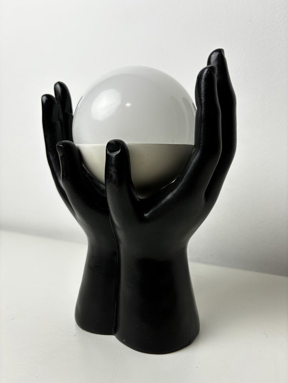 Image 1 of Art Deco Hands Table Lamp