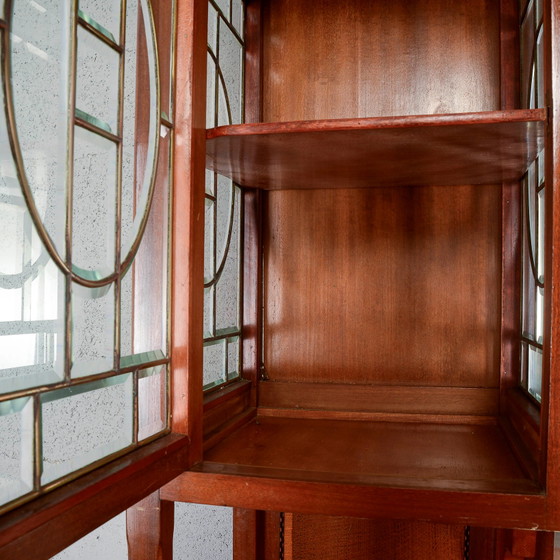 Tweedelige buffetkast met spiegel en 2 laden – Buffetkasten, Marmer, Art Nouveau (photo 8 of 14)
