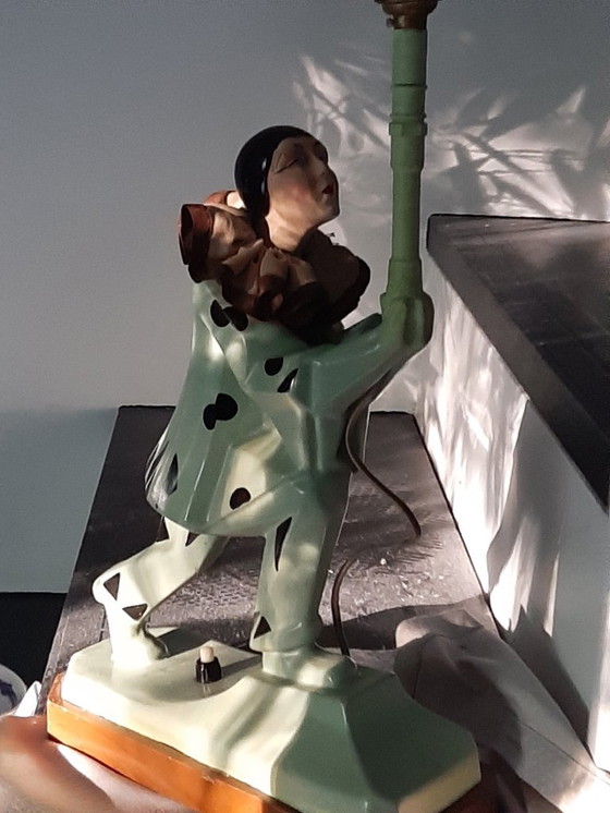 Image 1 of Harlekijn art deco kubistische lamp 1920