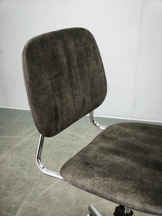 Image 1 of Italienischer Drehstuhl mit Chromfuß, 1970er Jahre