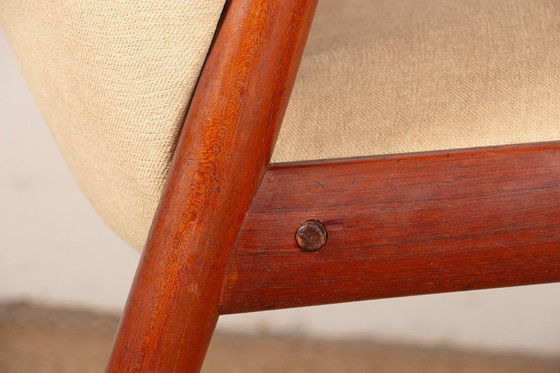 Image 1 of Pair of Scandinavian armchairs in teak and fabric, new Tyrol model by Gerhard Berg for Westnofa 1960.