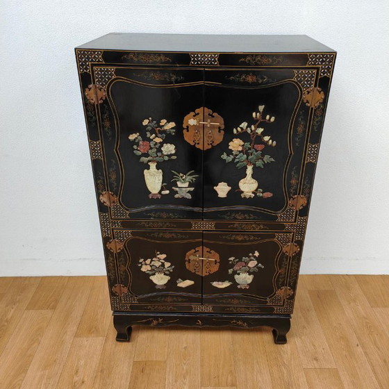 Meuble de mariage chinois vintage, vaisselier, buffet. Style Japandi chinois – Stone (photo 2 of 13)
