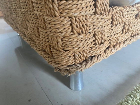 2 Fauteuils Ligne Roset "Wicky" Gevlochten Hennep – Other (photo 5 of 5)