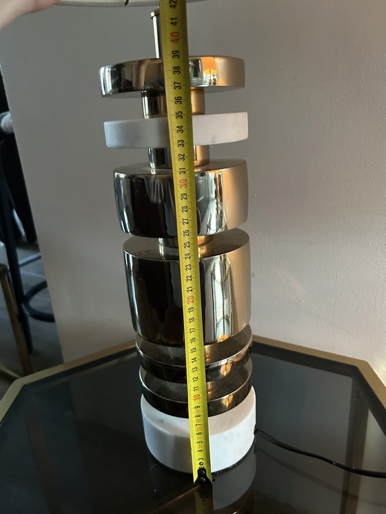 Image 1 of Richmond Interiors – Set luxe goud marmer tafellampen