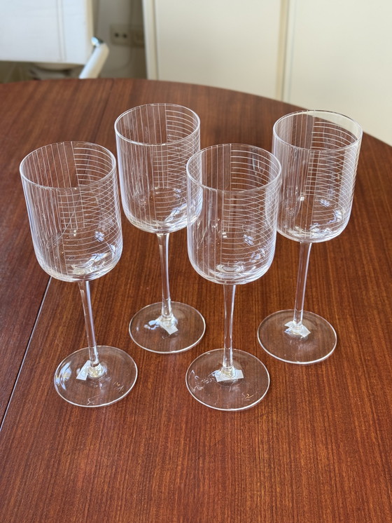 Image 1 of Set di 4 bicchieri da vino House Doctor - design minimalista - vetro trasparente