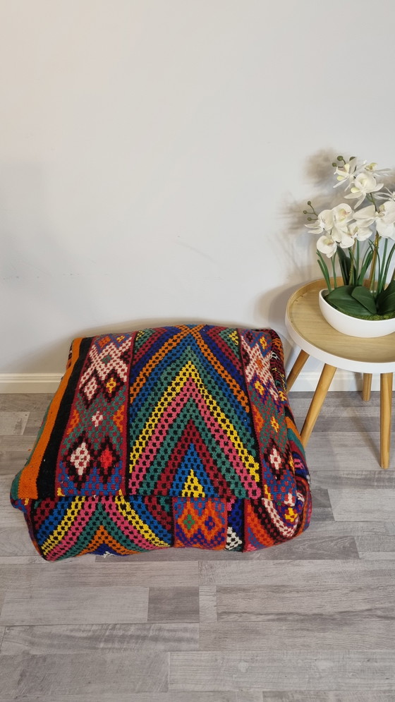 Image 1 of Vintage Berber pouf