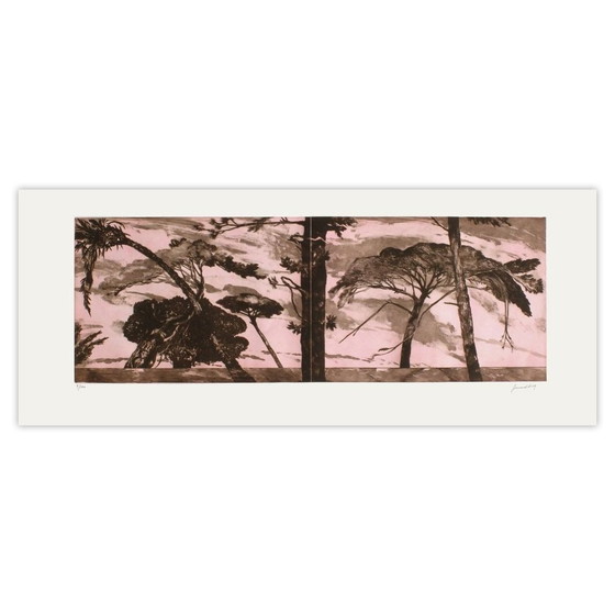 Image 1 of GERARDIAZ Les pins parasols Firmato incisione