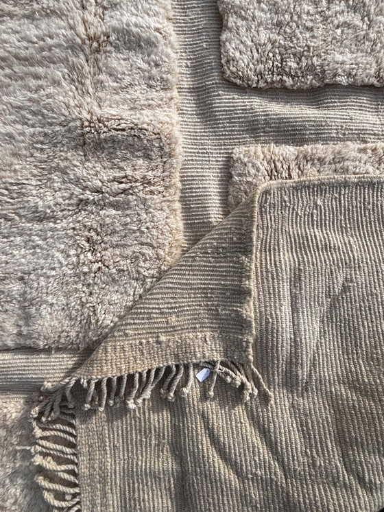 Image 1 of Alfombra marroquí de lana Mrirt (200 x 300 cm) – Alfombra bereber color marfil hecha a mano