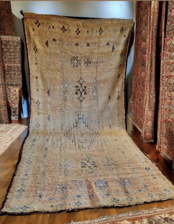 Image 1 of Beige Vintage rug, Moroccan carpet 170x375 cm