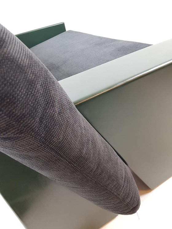 Divano vintage Artifort "Sandwich" in tessuto nuovo, verde e nero – Divani 2 posti, Plastic, Textile (photo 8 of 11)