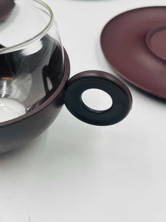 Image 1 of Set of 5 Pop Cups with Donut Handles – Dutch Design – 1970