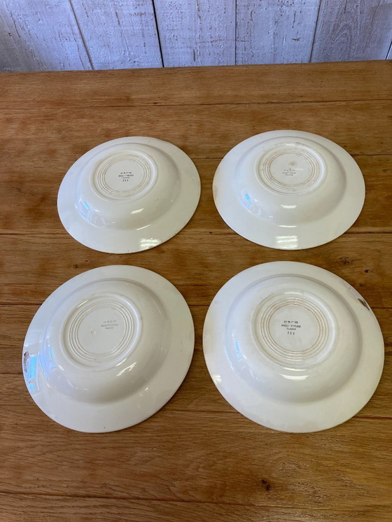 Image 1 of Set of 4 vintage "Montereau" plates