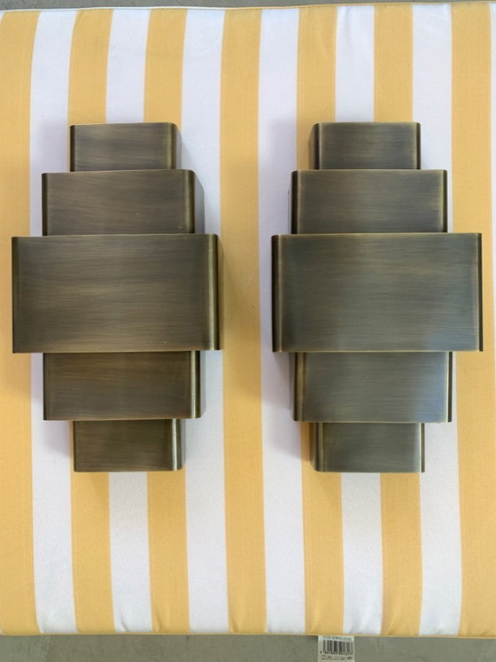 Image 1 of 2 wunderschöne Wandleuchten im Art-Deco-Stil