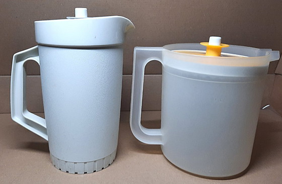Image 1 of Ensemble de pichets Tupperware vintage – 1,5 litre + 1 litre | Fabriqué en France