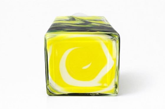 Image 1 of Vintage – Italian Art Glass Vase – VB Opaline Florence – Mid- Century Modern – c. 1960