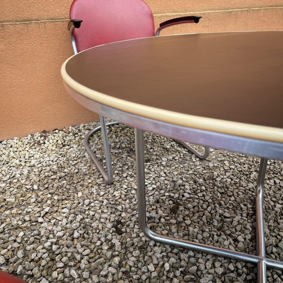 Bauhaus Tisch mit Sesseln in Stahlrohrstruktur von Willem Hendrik Gispen, 1930, 3er Set – Garten-Sets (photo 8 of 19)