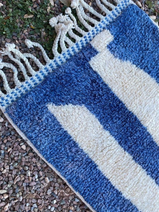 Image 1 of Handgefertigter Läuferteppich 300 cm x 70 cm