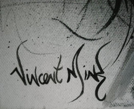 Vincent Mink - Mick Jagger Painting – Paintings & Drawings, Canvas (photo 3 of 5)