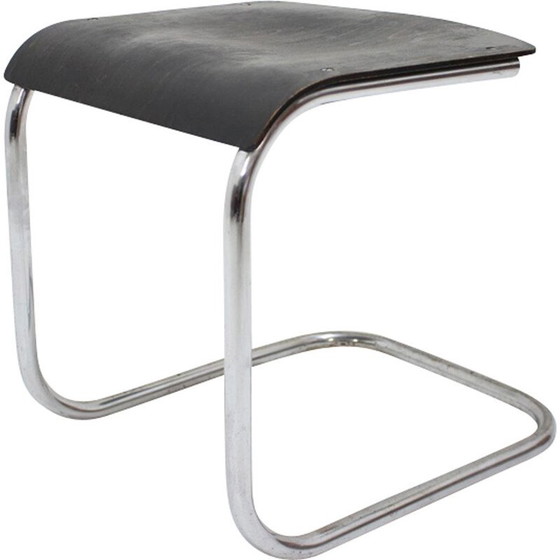 Image 1 of Vintage bauhaus stool in chrome by Mart Stam,1930