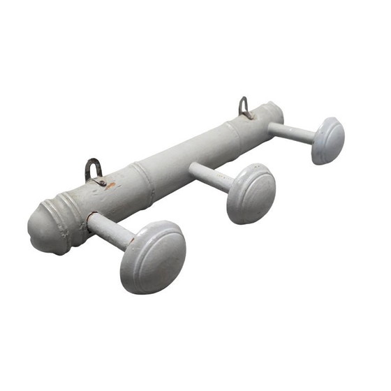 Image 1 of Brocante graue Garderobe aus Holz