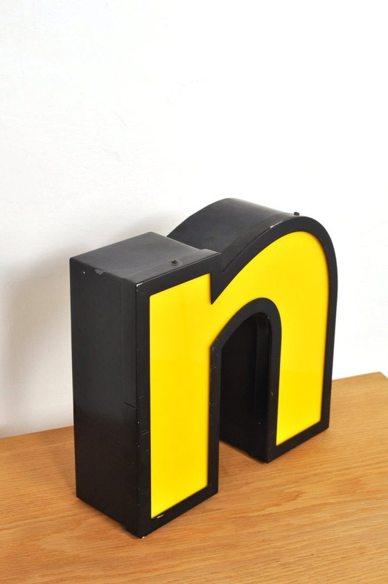 Vintage Reclameletter Met Verlichting – Decoratieve objecten, Plastic, Metal (photo 5 of 6)