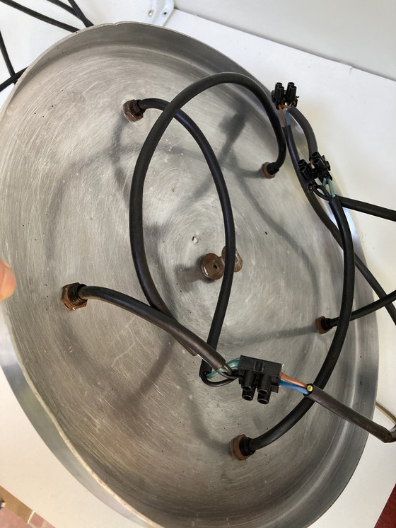 Image 1 of 5-lichts vintage jaren 70 chromen cascade hanglamp