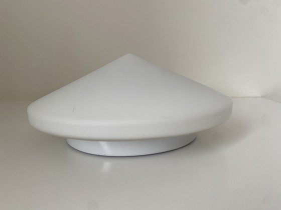 Image 1 of Minimalist Dutch mid-century glass recessed/ceiling lamp by Steinhauer Apeldoorn, 1980s.