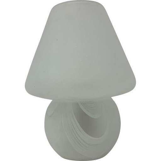 Vintage Mushroom glass table lamp, 1970s