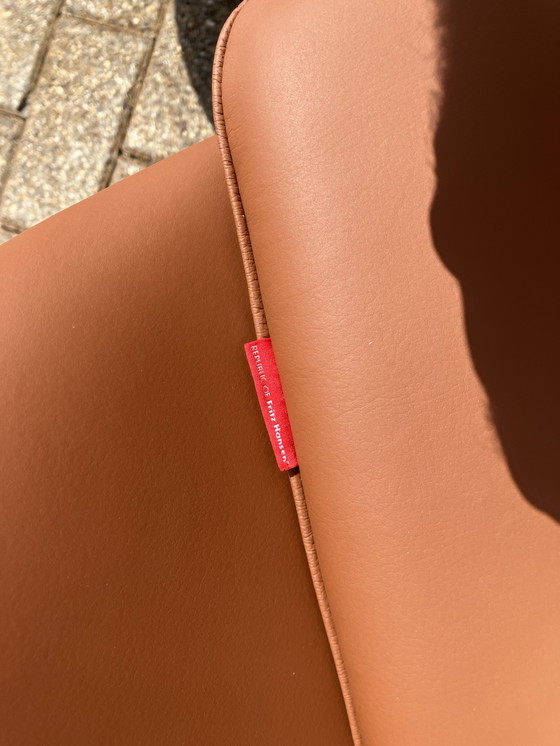 Image 1 of Fritz Hansen Egg Chair + Pouf in pelle color cognac NOVITÀ!!