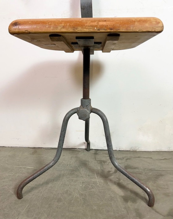 Image 1 of Silla giratoria de fábrica industrial, década de 1950