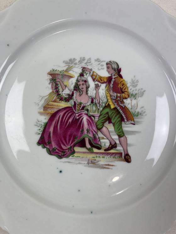 Image 1 of 12 piatti di porcellana