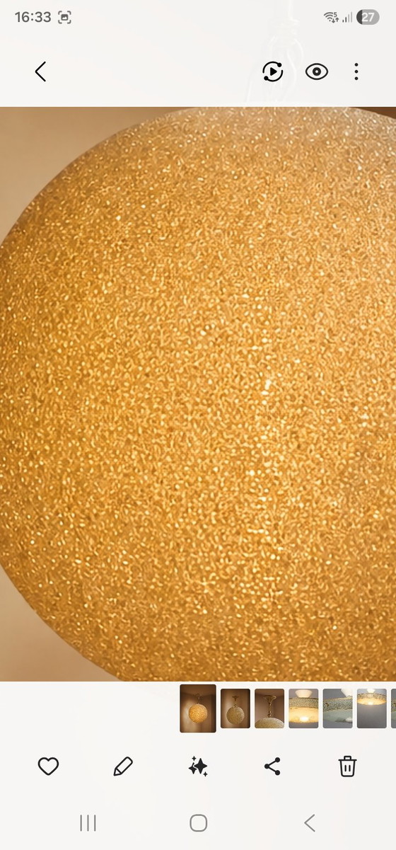 Suspension vintage John et Sylvia Reid pour Rotaflex « Sugarball », modèle ancien – Metal, Plastic (photo 5 of 6)