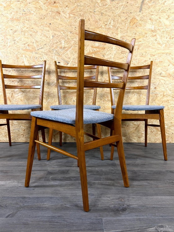 Image 1 of 4 sedie da pranzo anni '60/'70, design danese moderno di metà secolo.