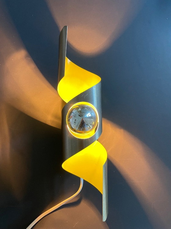 Image 1 of 2 wunderschöne Polam „wokke“l Wandlampen Space Age