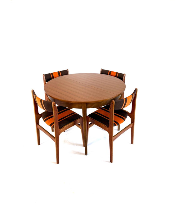 Tavolo da pranzo vintage allungabile in noce danese anni '60 – Tavoli da pranzo, Legno, Metallo (photo 6 of 15)