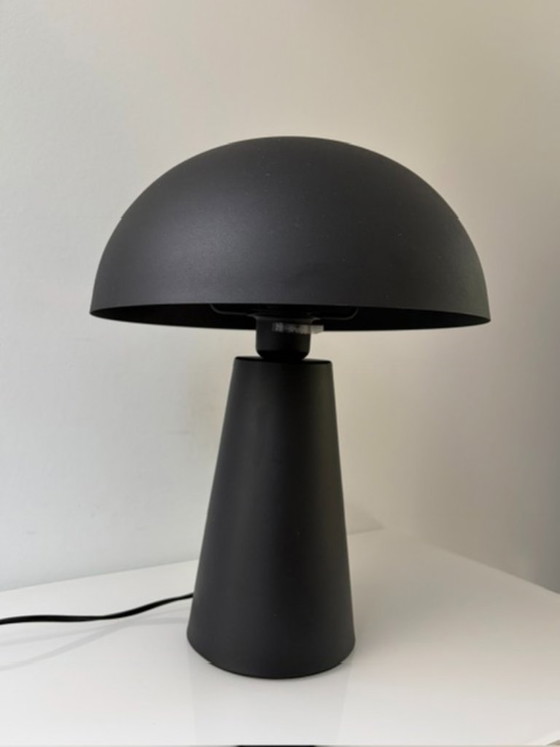 Moderne Tischlampe schwarz – Pilzlampe – mattes Aluminium – Tischlampen, Metal (photo 5 of 15)