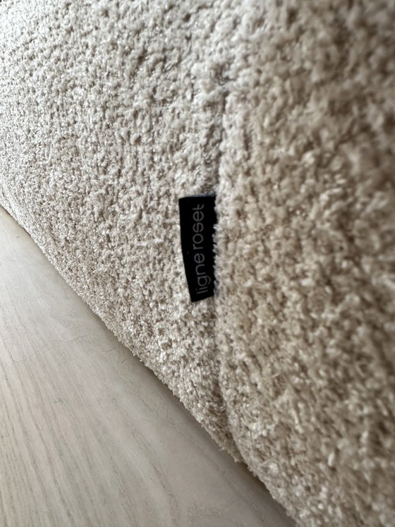 Ligne Roset Togo 3 Posti + Pouf Beige Bouclé – Divani, Textile (photo 6 of 7)