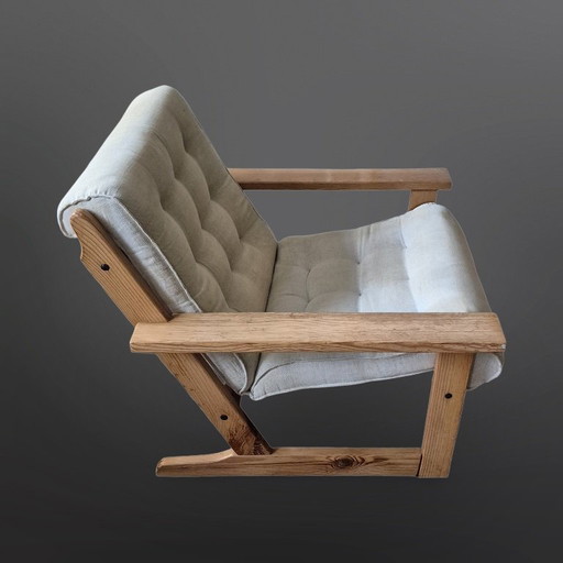 Sedia safari di design scandinavo, Svezia anni '60