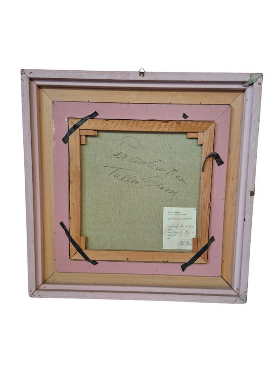 Image 1 of Seltenes Ölgemälde auf Leinwand von Tullio Grassi „Alter Mann mit Pfeife“