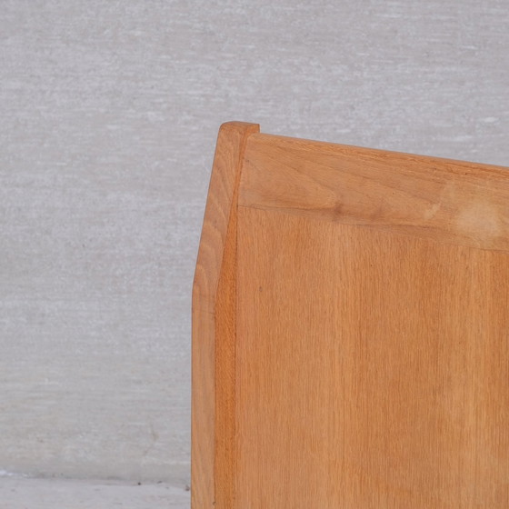Image 1 of Guillerme et Chambron French Mid-Century Oak Single Bed