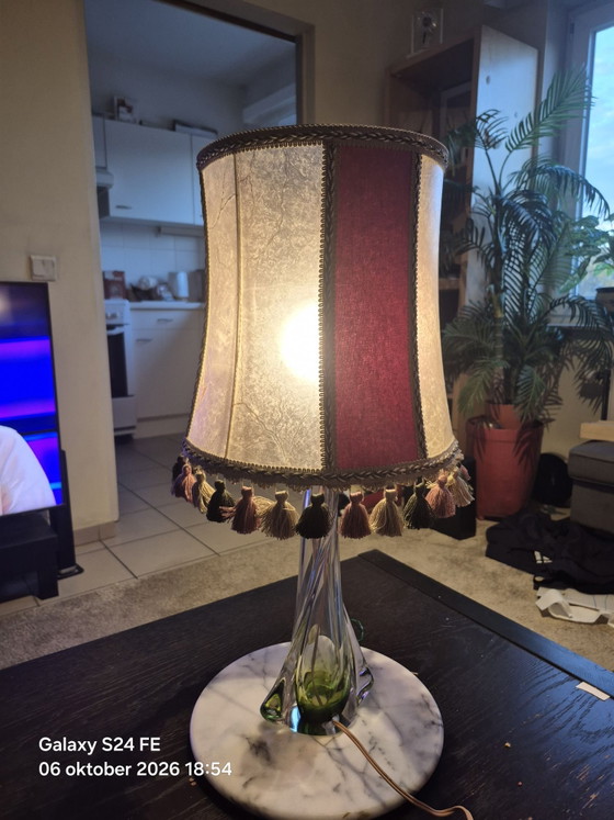Lampe de table Val Saint Lambert – Cristal, Marbre (photo 8 of 8)