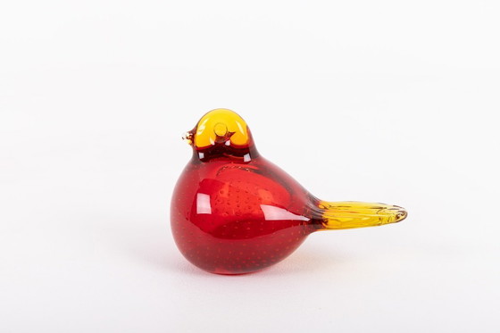 Image 1 of Schwedische Glaskunst-Vogelskulpturen aus Bergdala, 1970er Jahre