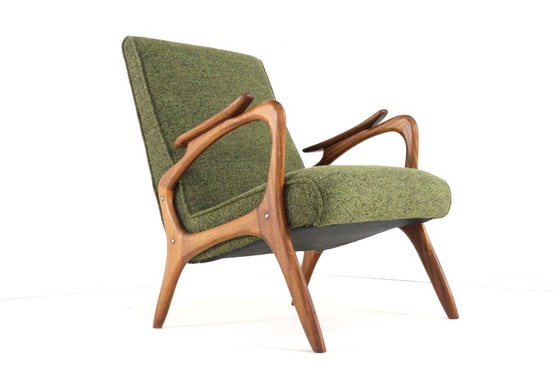 Image 1 of fauteuil vintage rembourré style milieu du siècle