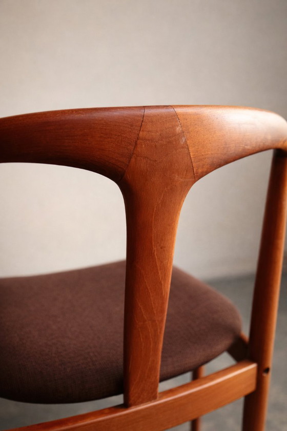 Image 1 of Set da pranzo "Juliane" di Johannes Andersen - tavolo rotondo in teak + 4 sedie, danese, anni '60.